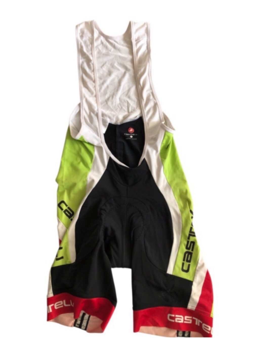 Castelli Cycling Bib Shorts Velocissimo Equipe High Performance Mens Large Lycra